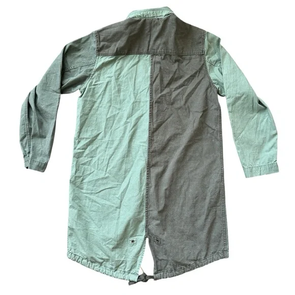 Publish Military Style Patchwork Long Jacket - Picture 7 of 9